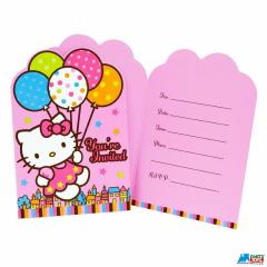 Hello Kitty Pack of 8 Invitations