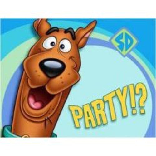 Scooby-Doo Pack of 8 Invitations - "Party?"