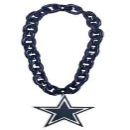 Dallas Cowboys Fan Chain , 3D Foam Magnet Necklace Blue