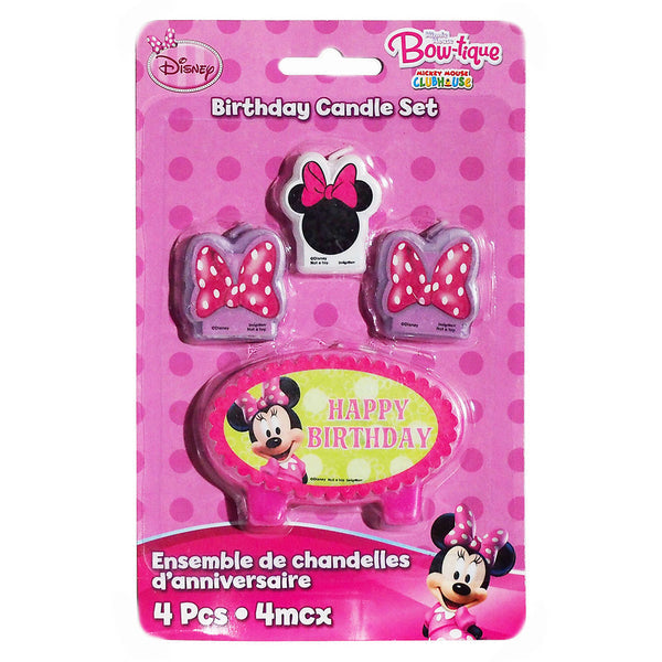 Minnie Mouse 4 Piece Molded Candle - Bow-tique