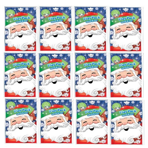 Santa Claus Grab and Go Play Pack Party Favors 12ct – Partytoyz Inc