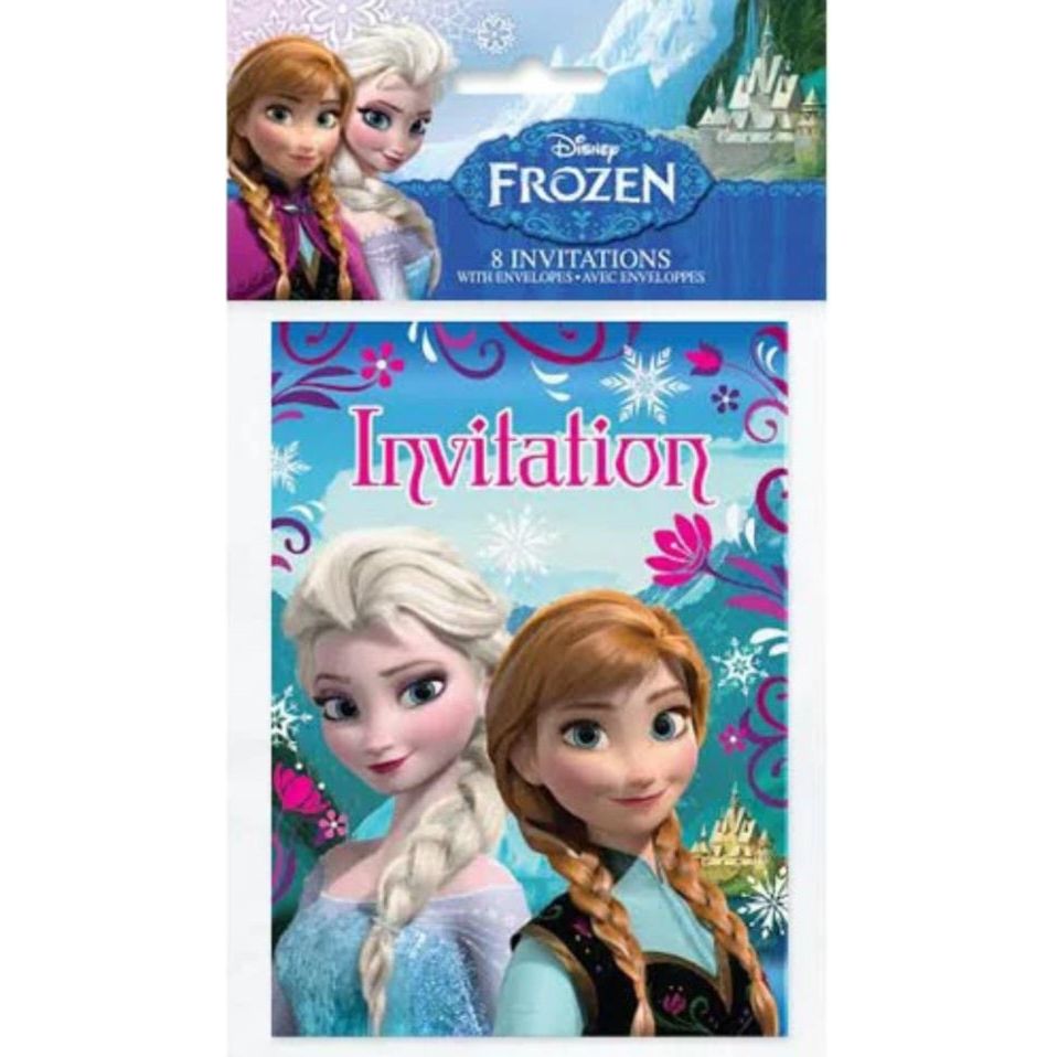 Frozen Birthday Party Invitations Pack of 8 Invitations - Partytoyz Inc