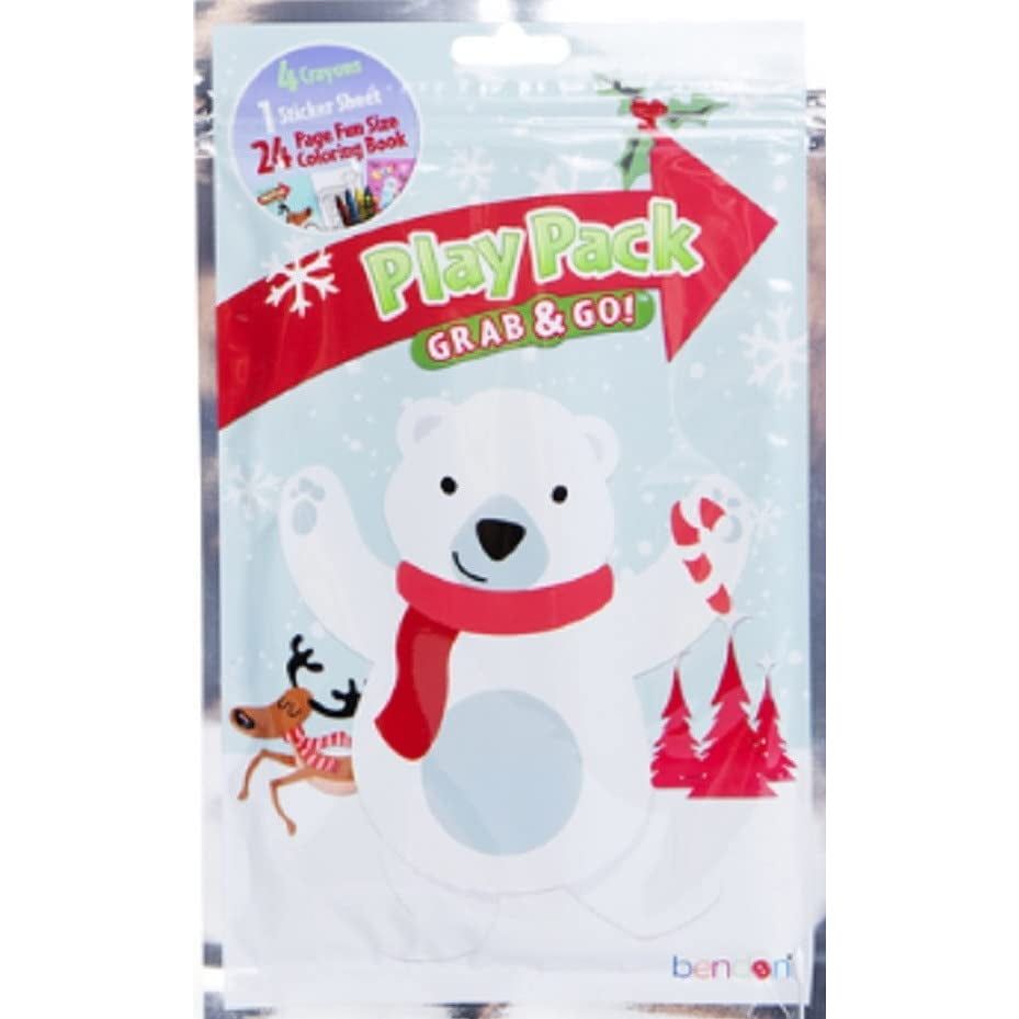 Polar Bear Grab and Go Play Pack - Party Favors - 1ct - Partytoyz Inc