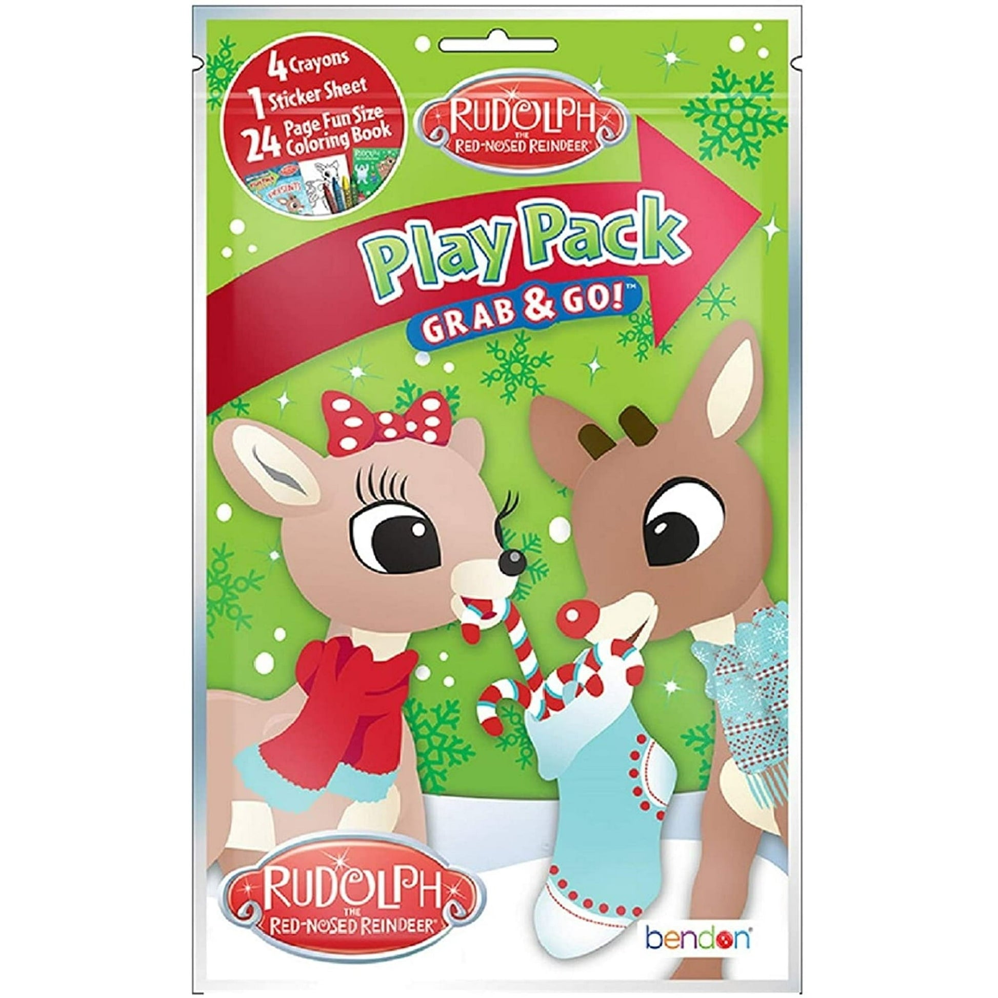 Rudolph the Reindeer Grab and Go Play Pack - Party Favors - 1ct – Partytoyz  Inc