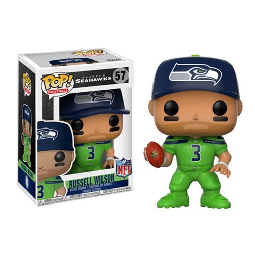 Russell Wilson Funko POP - NFL - Seattle Seahawks - (Color Rush) - Partytoyz Inc