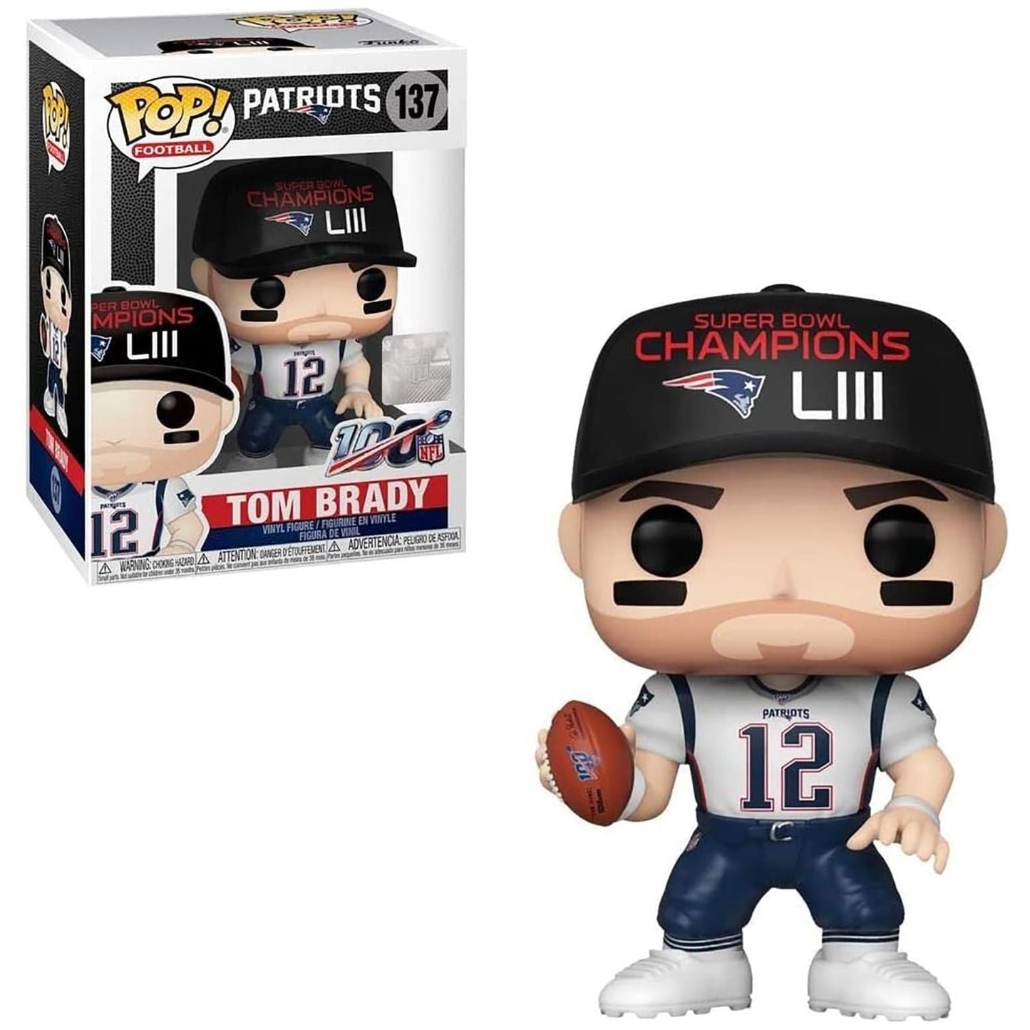Tom Brady Funko POP - NFL - New England Patriots - (SB Champions LIII) - Partytoyz Inc